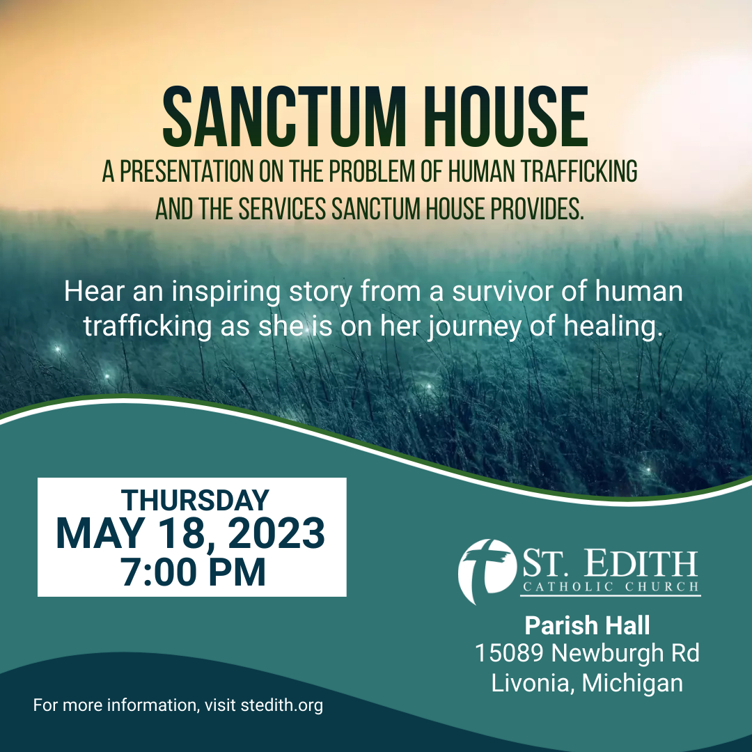 Sanctum House Presentation on Human Trafficking May 18 2023